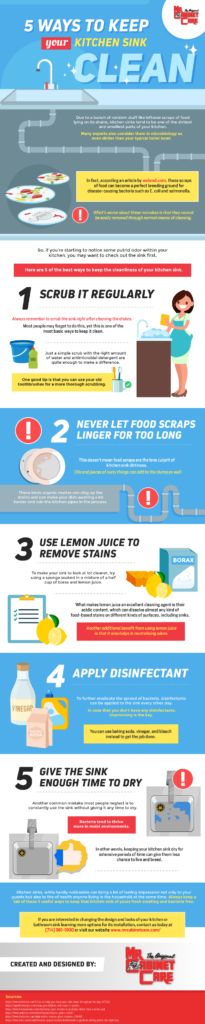 5 Ways to Keep your Kitchen Sink Clean - Infographic